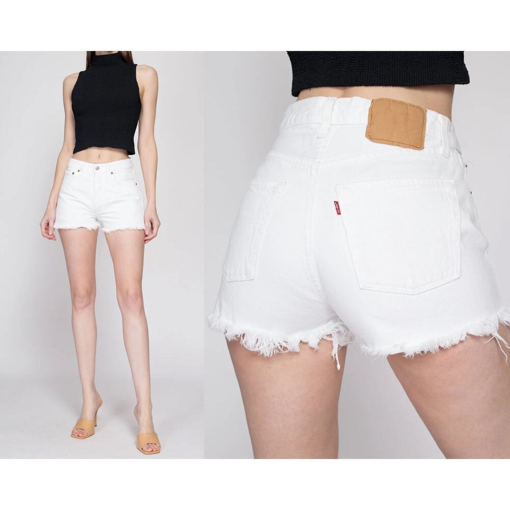 Levi's white denim shorts size 31